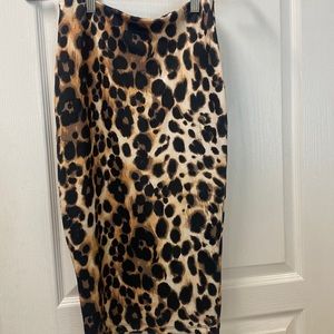🐆 BEBE cheetah print pencil skirt XXS